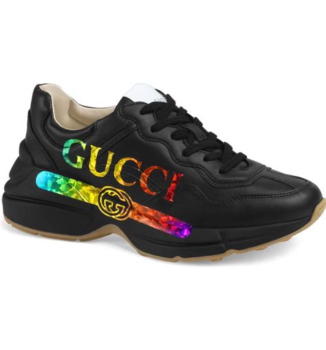 gucci shoes rainbow|Gucci rhyton sneakers cheap.